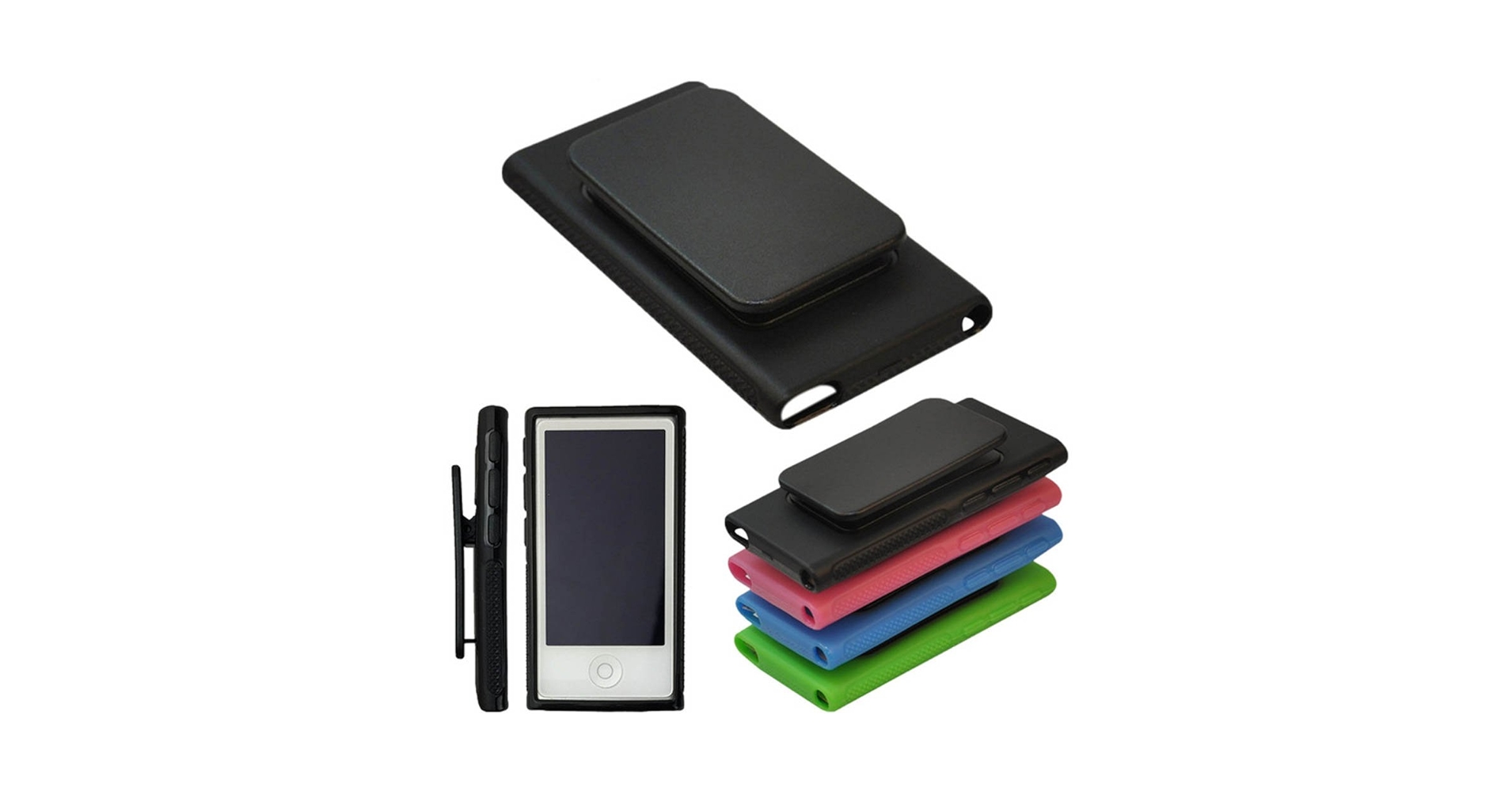 Amazon.com: for Apple iPod Nano 7 Case, Belt Clip TPU Rubber